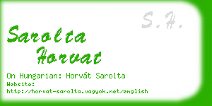 sarolta horvat business card